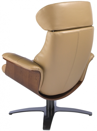 Кресло реклайнер с кожаной обивкой Noguchi 80X84-114X108 CM 3