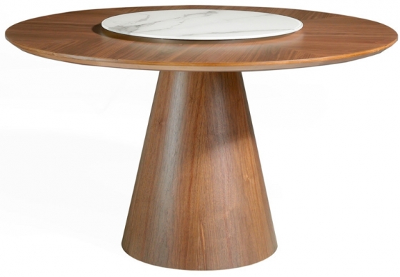 Обеденный стол на каркасе из ореха Nature Life 135X135X75 CM 1