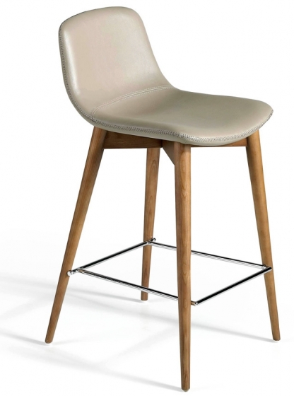 Полубарный стул на каркасе из ореха TAB 52X45X93 CM 1