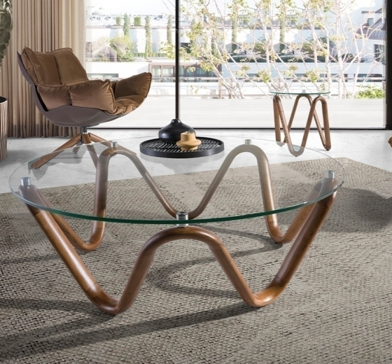 Журнальный столик Wawe 115X115X38 CM 5