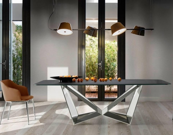 Стильный обеденный стол Rect 240X110X75 CM чёрный 3