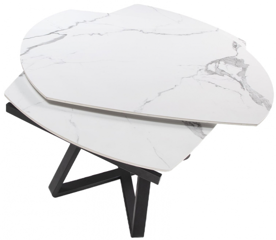 Раскладной стол с мраморной столешницей Varys 120-178X90X77 CM 5