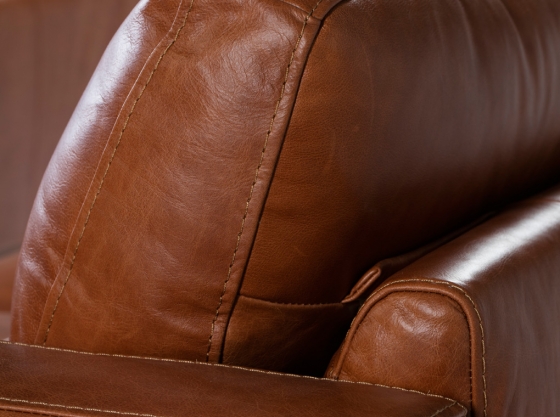 Кожаное кресло на каркасе из ореха Incanto 69X102X86 CM 7