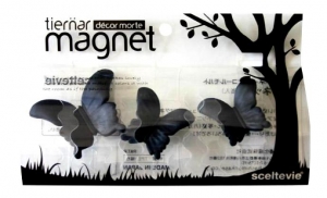 Магниты Tiernar Бабочки 3 шт. черные