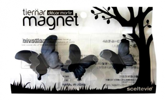 Магниты Tiernar Бабочки 3 шт. черные 1