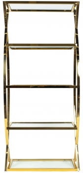 Стеллаж Glossy 90X35X200 CM Gold