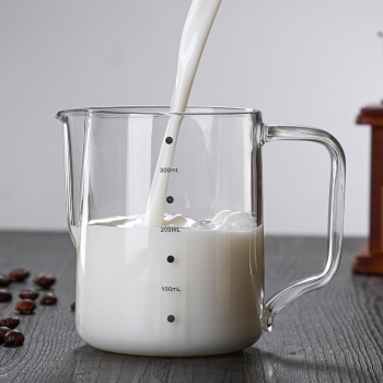 Питчер молочник 350 мл Coffee Art стекло с мерн. риск. P.L.- Barbossa