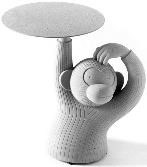 Приставной столик Monkey 60X40X60 CM серый 2