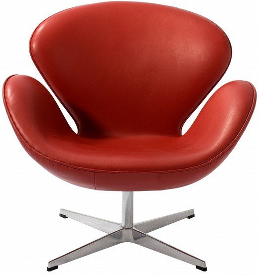 Кресло Swan 69X57X78 CM красное 1