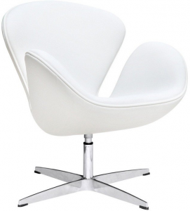Кресло Swan 69X57X78 CM белое