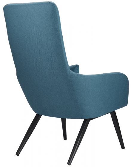 Кресло с подставкой для ног Bridjet 68X58X105 CM серо-голубое 4