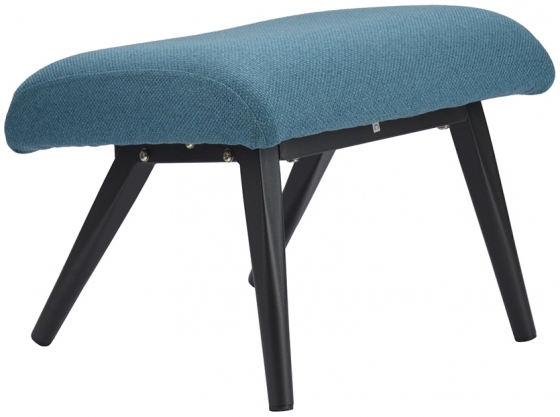 Кресло с подставкой для ног Bridjet 68X58X105 CM серо-голубое 6