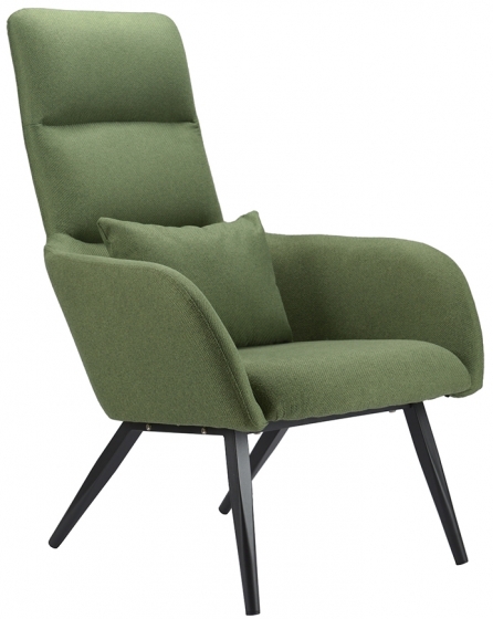 Кресло с подставкой для ног Bridjet 68X58X105 CM зелёное 2