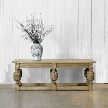Стол консоль из дуба English Refectory 228X99X81 CM