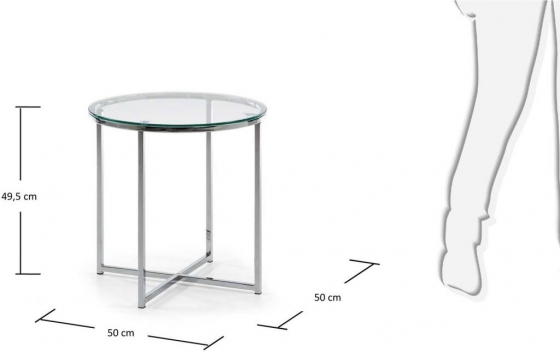 Стеклянный столик Divid 50X50X50 CM 3