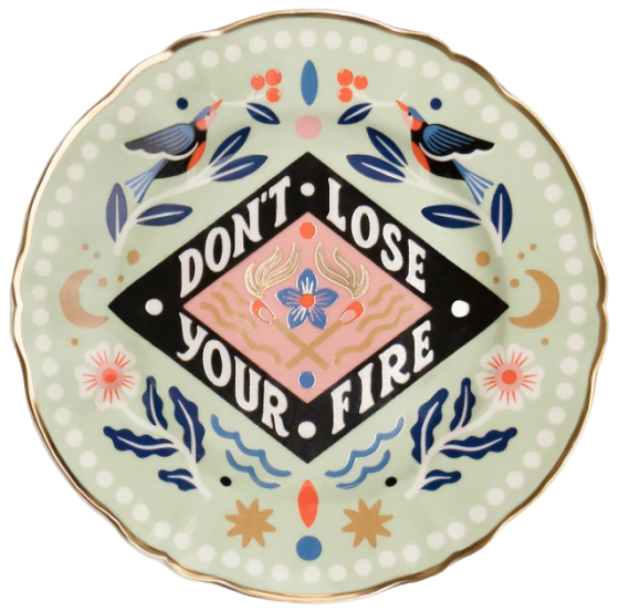 Тарелка пирожковая Don't Lose your Fire Ø17 CM 1