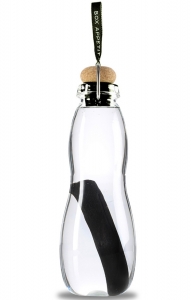 Эко-бутылка Eau Good Glass с фильтром 600 ml чёрная