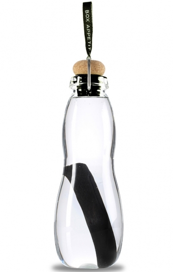 Эко-бутылка Eau Good Glass с фильтром 600 ml чёрная 2