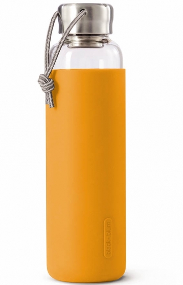 Бутылка для воды стеклянная 600 ml оранжевая 1