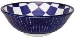 Чаша Bleu de Nimes Soba 21X8 CM Checker