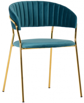 Стул Turin 56X50X78 CM бирюзовый