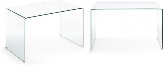 Стеклянный письменный стол Burano 125X70X75 CM 4