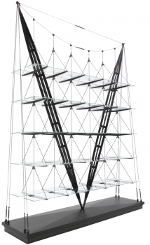 Вантовый стеллаж Veliero 206X56X226 CM чёрный