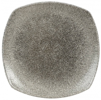 Квадратная тарелка Raku Quartz Black 25X25 CM