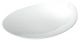 Тарелка фарфоровая Jomon White 14X11X4 CM