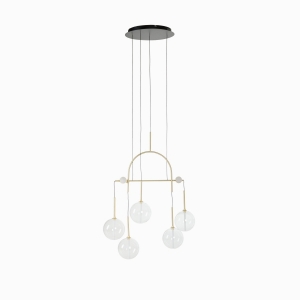 Подвесной светильник Balance прозрачный, золотистый, 75 см