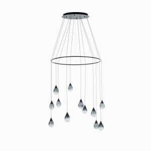 Подвесной светильник Rain дымчатый 100 см