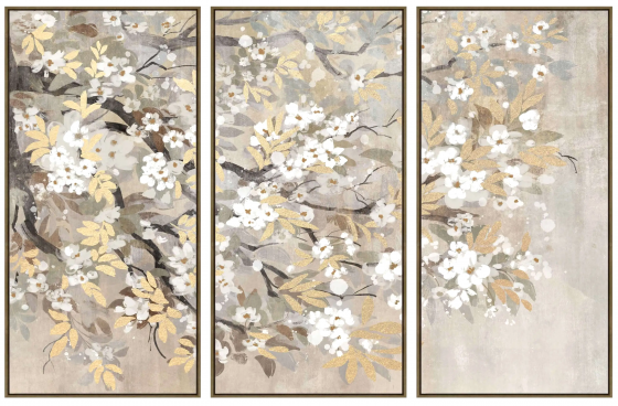 Набор из трёх постеров In the Garden 40X180 / 40X180 / 40X180 CM 1