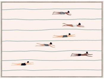 Постер Swimmers 120X90 CM