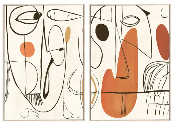 Набор из двух постеров Sentiment 70X100 / 70X100 CM 1