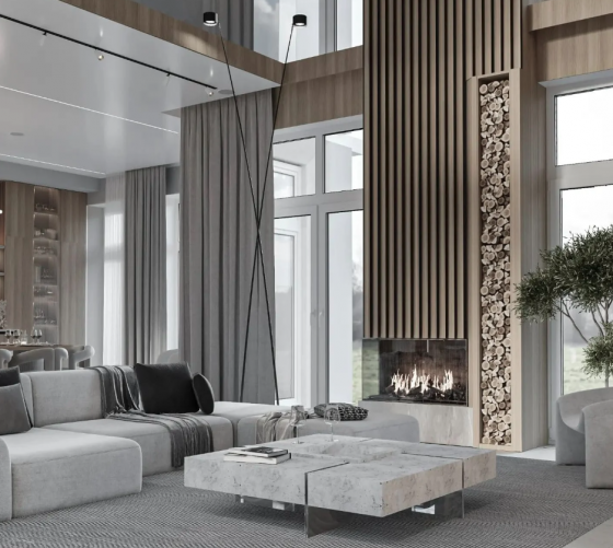 Кофейный столик Beton 119X119X31 CM 7