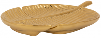 Декоративное блюдо Schaaltje Leaf Gold 17X12 CM