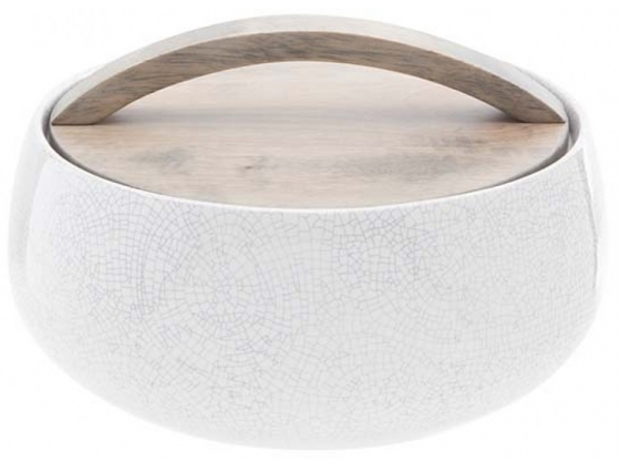 Чаша с деревянной крышкой Perseus 20X20X9 CM 1