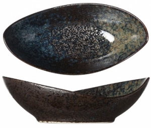 Блюдо овальное для оливок и маслин Black Yoru 10X5X3 CM