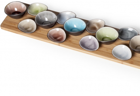 Набор из 21 тарелок для канапе Streetfood Aperoset 3