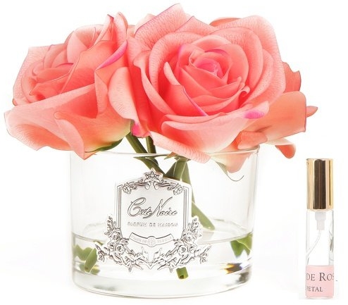 Букет из 5 роз ароматизированный Rose white peach 1