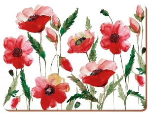 Набор из 6 подставок Watercolour Poppy 23X30 CM