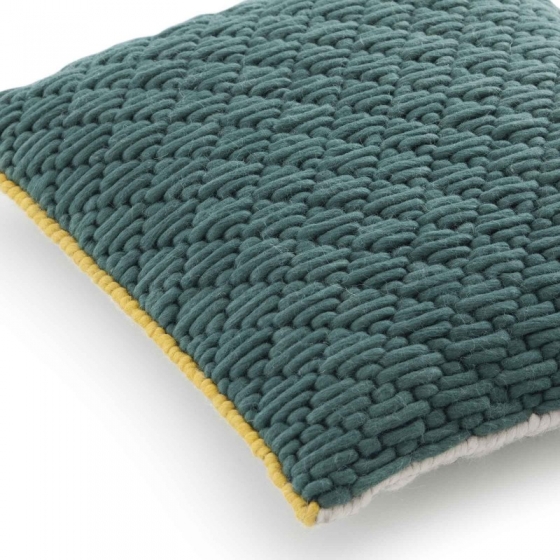 Декоративная подушка Cushion 50X50 CM серо-зелёная 3