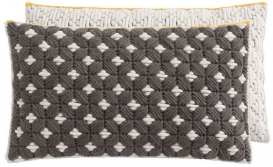 Декоративная подушка Silai Cushion 60X35 CM черно-белая 1