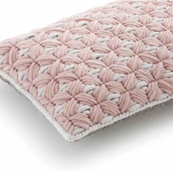 Декоративная подушка Silai Cushion 60X35 CM розово-серая 2