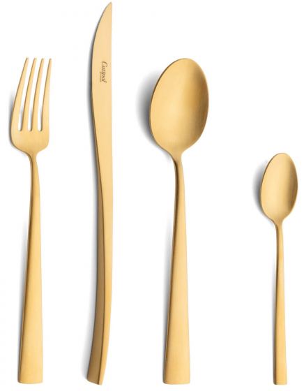 Cтоловые приборы Duna Matte Gold 24 предмета 1