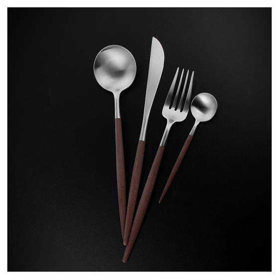 Столовые приборы Goa Brown 24 предмета 2