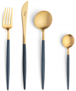 Столовые приборы Goa Blue Gold 24 предмета