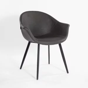Стул Бордо темно-серый из экокожи 67X61X79 CM