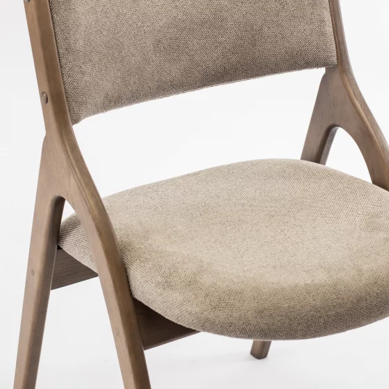 Стул Кардифф бежево-коричневая ткань массив бука 51X59X80 CM 7