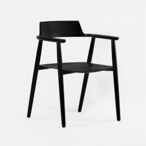 Стул Страсбург массив березы тон черный матовый 58X55X80 CM